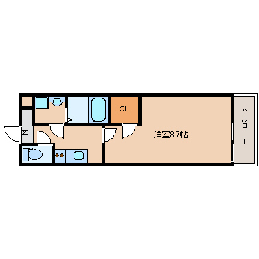 尼崎市西難波町(阪神本線出屋敷駅)のハイツ賃貸物件 間取画像 尼崎市西難波町(阪神本線出屋敷駅)のハイツ賃貸物件 間取画像