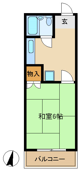 尼崎市南武庫之荘(阪急神戸線武庫之荘駅)のアパート賃貸物件 間取画像 尼崎市南武庫之荘(阪急神戸線武庫之荘駅)のアパート賃貸物件 間取画像