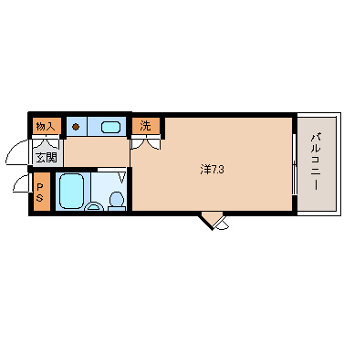 尼崎市塚口本町(JR福知山線塚口駅)のマンション賃貸物件 間取画像 尼崎市塚口本町(JR福知山線塚口駅)のマンション賃貸物件 間取画像