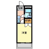 尼崎市塚口町（阪急伊丹線稲野駅）のマンション賃貸物件 間取画像