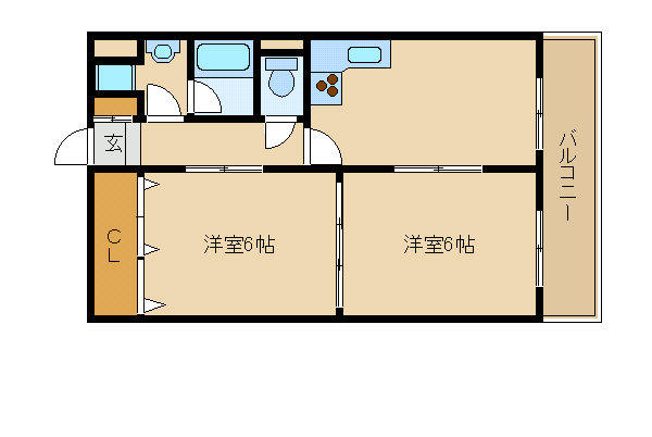 尼崎市汐町(阪神本線出屋敷駅)のマンション賃貸物件 間取画像 尼崎市汐町(阪神本線出屋敷駅)のマンション賃貸物件 間取画像