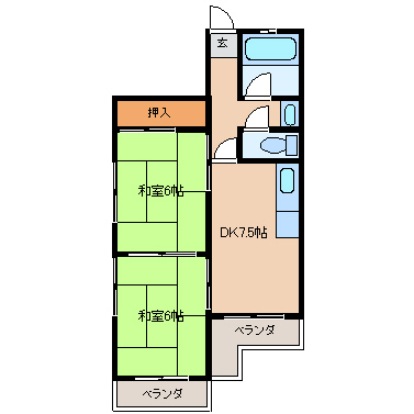 尼崎市武庫町(阪急神戸線武庫之荘駅)のマンション賃貸物件 間取画像 尼崎市武庫町(阪急神戸線武庫之荘駅)のマンション賃貸物件 間取画像