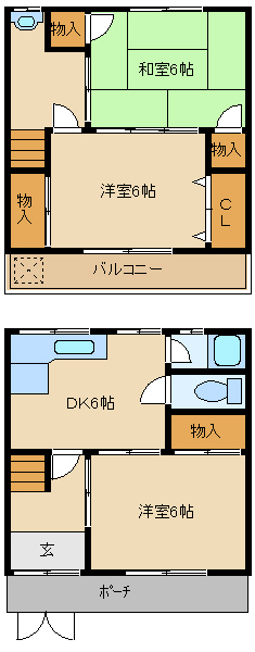 尼崎市南七松町(JR東海道本線(近畿)立花駅)の貸家賃貸物件 間取画像 尼崎市南七松町(JR東海道本線(近畿)立花駅)の貸家賃貸物件 間取画像