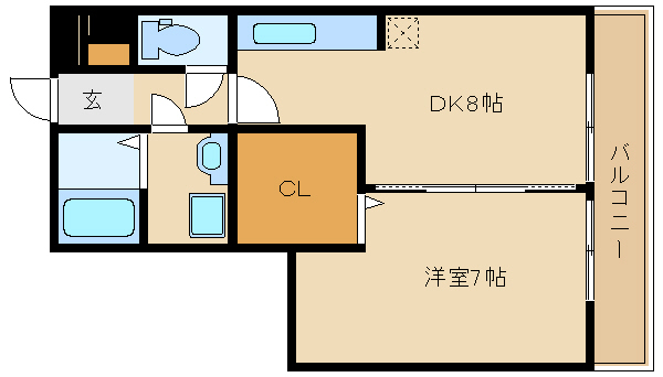 尼崎市上坂部(阪急神戸線塚口駅)のマンション賃貸物件 間取画像 尼崎市上坂部(阪急神戸線塚口駅)のマンション賃貸物件 間取画像