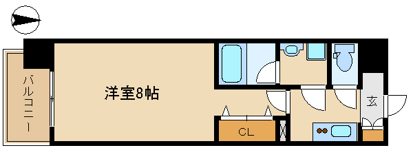 尼崎市昭和南通(阪神本線出屋敷駅)のマンション賃貸物件 間取画像 尼崎市昭和南通(阪神本線出屋敷駅)のマンション賃貸物件 間取画像