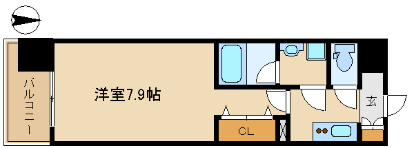 尼崎市昭和南通(阪神本線出屋敷駅)のマンション賃貸物件 間取画像 尼崎市昭和南通(阪神本線出屋敷駅)のマンション賃貸物件 間取画像