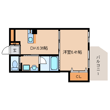 尼崎市竹谷町(阪神本線出屋敷駅)のマンション賃貸物件 間取画像 尼崎市竹谷町(阪神本線出屋敷駅)のマンション賃貸物件 間取画像