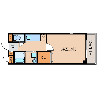 尼崎市戸ノ内町(阪急神戸線園田駅)のハイツ賃貸物件 間取画像 尼崎市戸ノ内町(阪急神戸線園田駅)のハイツ賃貸物件 間取画像