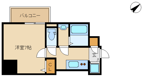 尼崎市東難波町(阪神本線尼崎駅)の分譲賃貸マンション賃貸物件 間取画像 尼崎市東難波町(阪神本線尼崎駅)の分譲賃貸マンション賃貸物件 間取画像