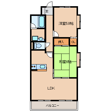 尼崎市琴浦町(阪神本線尼崎センタープール前駅)のマンション賃貸物件 間取画像 尼崎市琴浦町(阪神本線尼崎センタープール前駅)のマンション賃貸物件 間取画像