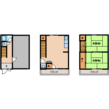 尼崎市久々知西町(JR福知山線尼崎駅)の貸家賃貸物件 間取画像 尼崎市久々知西町(JR福知山線尼崎駅)の貸家賃貸物件 間取画像