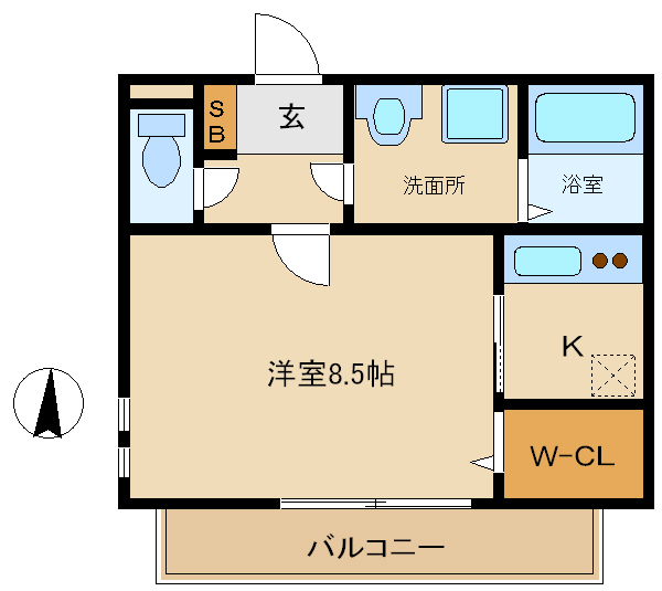尼崎市御園(JR福知山線塚口駅)のアパート賃貸物件 間取画像 尼崎市御園(JR福知山線塚口駅)のアパート賃貸物件 間取画像