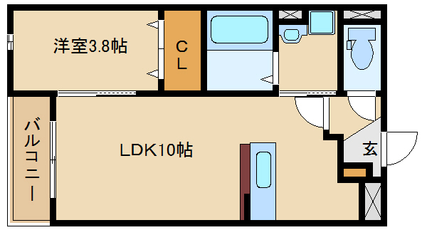 尼崎市西立花町(JR東海道本線(近畿)立花駅)のアパート賃貸物件 間取画像 尼崎市西立花町(JR東海道本線(近畿)立花駅)のアパート賃貸物件 間取画像