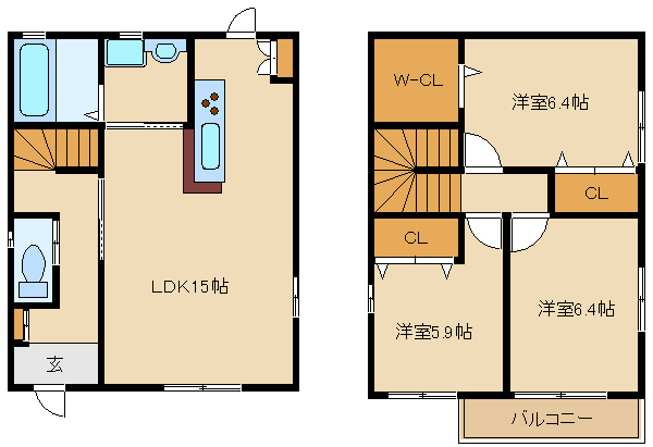 尼崎市武庫の里(阪急神戸線武庫之荘駅)の貸家賃貸物件 間取画像 尼崎市武庫の里(阪急神戸線武庫之荘駅)の貸家賃貸物件 間取画像