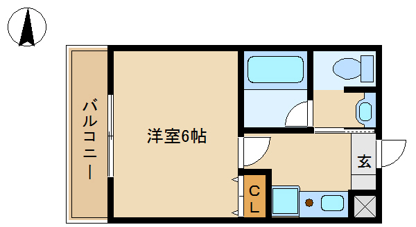 尼崎市杭瀬南新町(阪神本線大物駅)のマンション賃貸物件 間取画像 尼崎市杭瀬南新町(阪神本線大物駅)のマンション賃貸物件 間取画像
