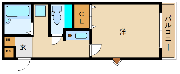 尼崎市東難波町(阪神本線尼崎駅)のマンション賃貸物件 間取画像 尼崎市東難波町(阪神本線尼崎駅)のマンション賃貸物件 間取画像