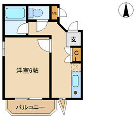 尼崎市西難波町（阪神本線出屋敷駅）のマンション賃貸物件 間取画像