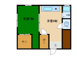 尼崎市東難波町(阪神本線尼崎駅)のマンション賃貸物件 間取画像 尼崎市東難波町(阪神本線尼崎駅)のマンション賃貸物件 間取画像