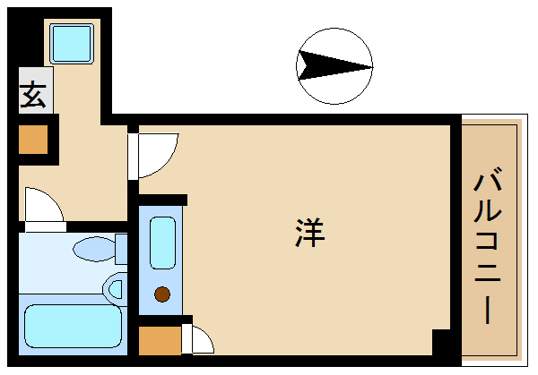 尼崎市東難波町(阪神本線尼崎駅)のマンション賃貸物件 間取画像 尼崎市東難波町(阪神本線尼崎駅)のマンション賃貸物件 間取画像