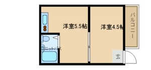 尼崎市竹谷町(阪神本線出屋敷駅)のマンション賃貸物件 間取画像 尼崎市竹谷町(阪神本線出屋敷駅)のマンション賃貸物件 間取画像