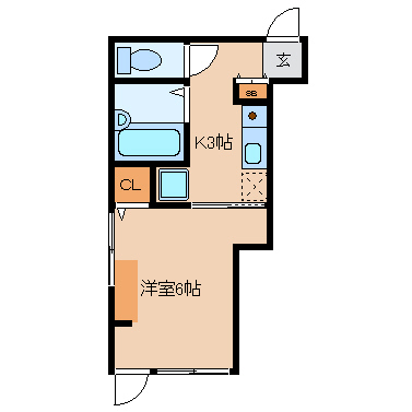 尼崎市杭瀬寺島(阪神本線杭瀬駅)のマンション賃貸物件 間取画像 尼崎市杭瀬寺島(阪神本線杭瀬駅)のマンション賃貸物件 間取画像