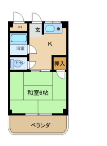 尼崎市南七松町(JR東海道本線(近畿)立花駅)のマンション賃貸物件 間取画像 尼崎市南七松町(JR東海道本線(近畿)立花駅)のマンション賃貸物件 間取画像
