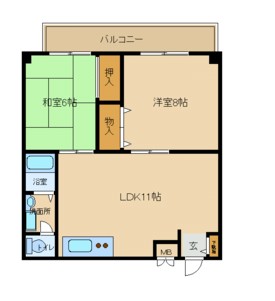 尼崎市浜田町(JR東海道本線(近畿)立花駅)のマンション賃貸物件 間取画像 尼崎市浜田町(JR東海道本線(近畿)立花駅)のマンション賃貸物件 間取画像