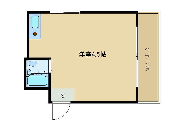 尼崎市汐町（阪神本線出屋敷駅）のマンション賃貸物件 間取画像