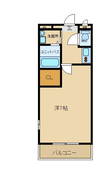 尼崎市名神町(阪急神戸線塚口駅)のマンション賃貸物件 間取画像 尼崎市名神町(阪急神戸線塚口駅)のマンション賃貸物件 間取画像