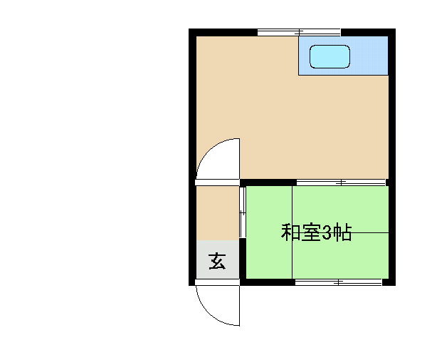 尼崎市大庄中通（阪神本線尼崎センタープール前駅）のアパート賃貸物件 間取画像