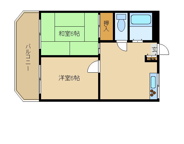 尼崎市久々知西町(JR東海道本線(近畿)尼崎駅)のマンション賃貸物件 間取画像 尼崎市久々知西町(JR東海道本線(近畿)尼崎駅)のマンション賃貸物件 間取画像