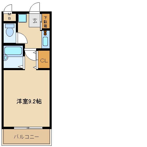 尼崎市椎堂(阪急神戸線園田駅)のマンション賃貸物件 間取画像 尼崎市椎堂(阪急神戸線園田駅)のマンション賃貸物件 間取画像