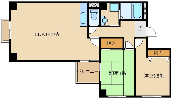 尼崎市久々知(JR福知山線塚口駅)のマンション賃貸物件 間取画像 尼崎市久々知(JR福知山線塚口駅)のマンション賃貸物件 間取画像