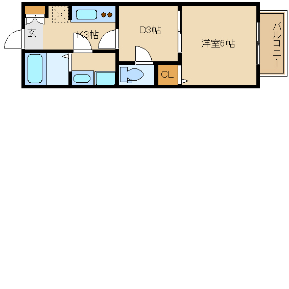 尼崎市善法寺町(阪急神戸線園田駅)のアパート賃貸物件 間取画像 尼崎市善法寺町(阪急神戸線園田駅)のアパート賃貸物件 間取画像