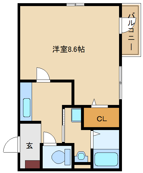 尼崎市富松町(阪急神戸線武庫之荘駅)のアパート賃貸物件 間取画像 尼崎市富松町(阪急神戸線武庫之荘駅)のアパート賃貸物件 間取画像