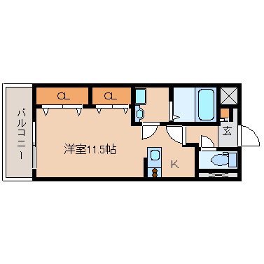 尼崎市御園(JR福知山線塚口駅)のマンション賃貸物件 間取画像 尼崎市御園(JR福知山線塚口駅)のマンション賃貸物件 間取画像