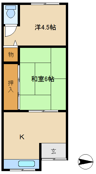 尼崎市浜田町(阪神本線出屋敷駅)の貸家賃貸物件 間取画像 尼崎市浜田町(阪神本線出屋敷駅)の貸家賃貸物件 間取画像