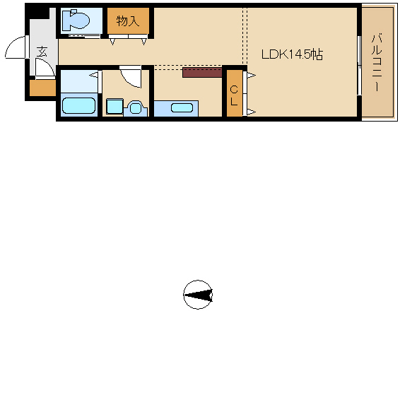 尼崎市善法寺町(阪急神戸線園田駅)のマンション賃貸物件 間取画像 尼崎市善法寺町(阪急神戸線園田駅)のマンション賃貸物件 間取画像