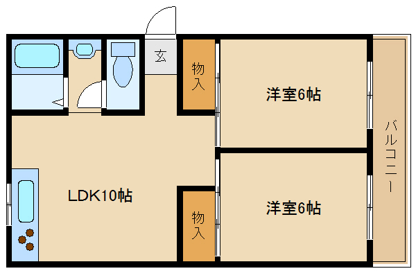 尼崎市額田町(阪急神戸線園田駅)のマンション賃貸物件 間取画像 尼崎市額田町(阪急神戸線園田駅)のマンション賃貸物件 間取画像
