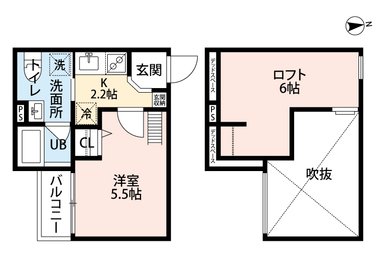 尼崎市瓦宮(阪急神戸線園田駅)のアパート賃貸物件 間取画像 尼崎市瓦宮(阪急神戸線園田駅)のアパート賃貸物件 間取画像