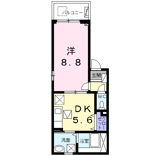 尼崎市瓦宮(阪急神戸線園田駅)のアパート賃貸物件 間取画像 尼崎市瓦宮(阪急神戸線園田駅)のアパート賃貸物件 間取画像