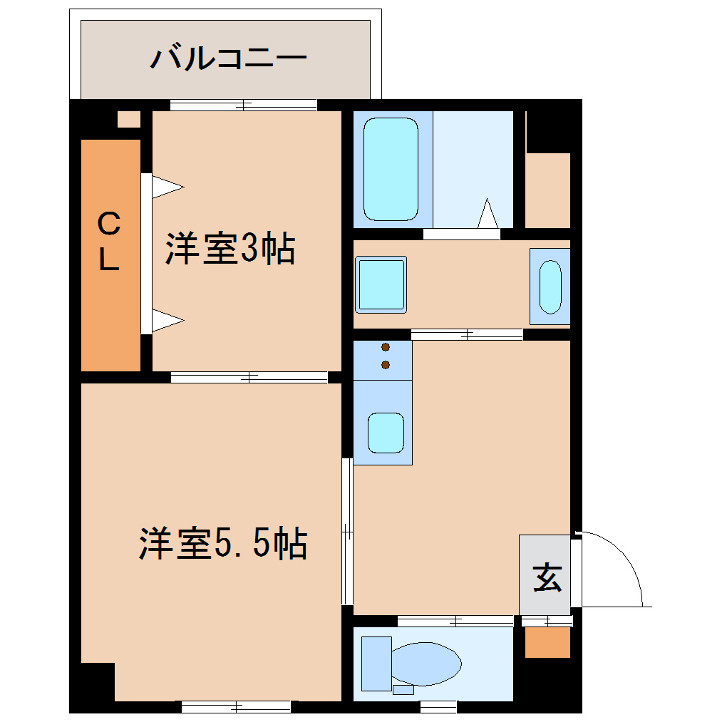 尼崎市久々知(JR福知山線塚口駅)のマンション賃貸物件 間取画像 尼崎市久々知(JR福知山線塚口駅)のマンション賃貸物件 間取画像