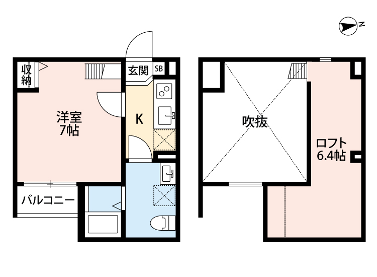 尼崎市小中島(阪急神戸線園田駅)のアパート賃貸物件 間取画像 尼崎市小中島(阪急神戸線園田駅)のアパート賃貸物件 間取画像