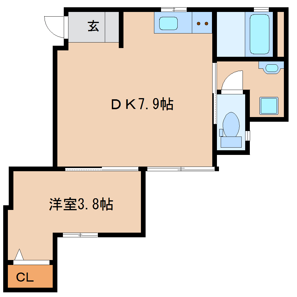 尼崎市東塚口町（ＪＲ福知山線塚口駅）のアパート賃貸物件 間取画像