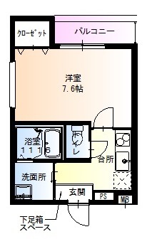 尼崎市上坂部(JR福知山線塚口駅)のハイツ賃貸物件 間取画像 尼崎市上坂部(JR福知山線塚口駅)のハイツ賃貸物件 間取画像