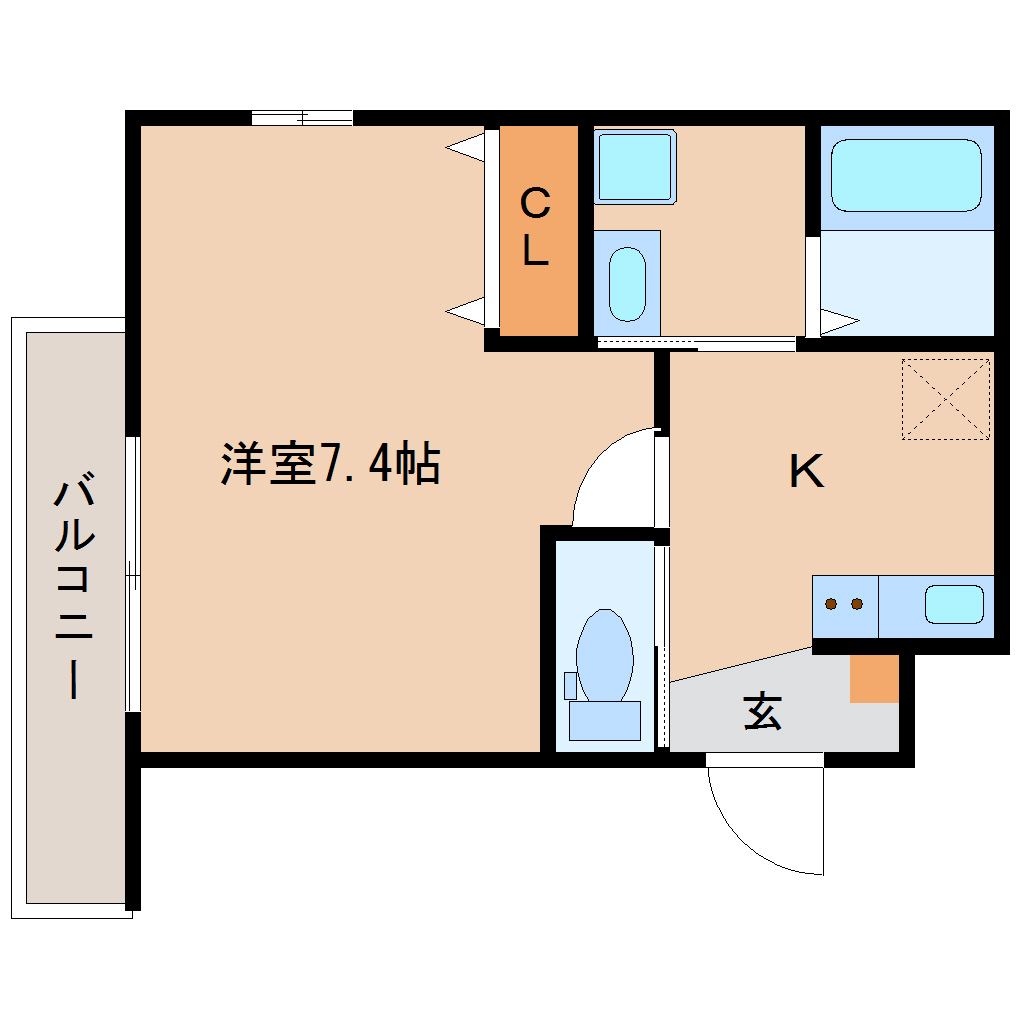 尼崎市大庄北(JR東海道本線(近畿)立花駅)のマンション賃貸物件 間取画像 尼崎市大庄北(JR東海道本線(近畿)立花駅)のマンション賃貸物件 間取画像