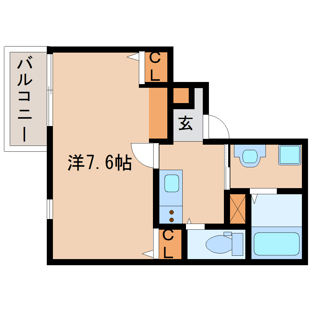 尼崎市大庄北(JR東海道本線(近畿)立花駅)のマンション賃貸物件 間取画像 尼崎市大庄北(JR東海道本線(近畿)立花駅)のマンション賃貸物件 間取画像