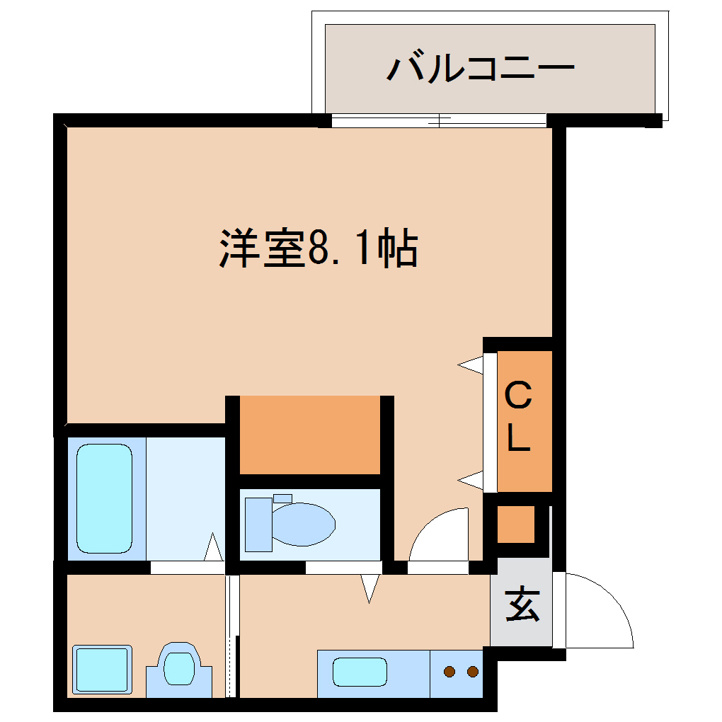 尼崎市大庄北(JR東海道本線(近畿)立花駅)のマンション賃貸物件 間取画像 尼崎市大庄北(JR東海道本線(近畿)立花駅)のマンション賃貸物件 間取画像
