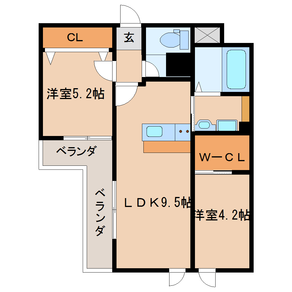 尼崎市神崎町(阪急神戸線園田駅)のマンション賃貸物件 間取画像 尼崎市神崎町(阪急神戸線園田駅)のマンション賃貸物件 間取画像