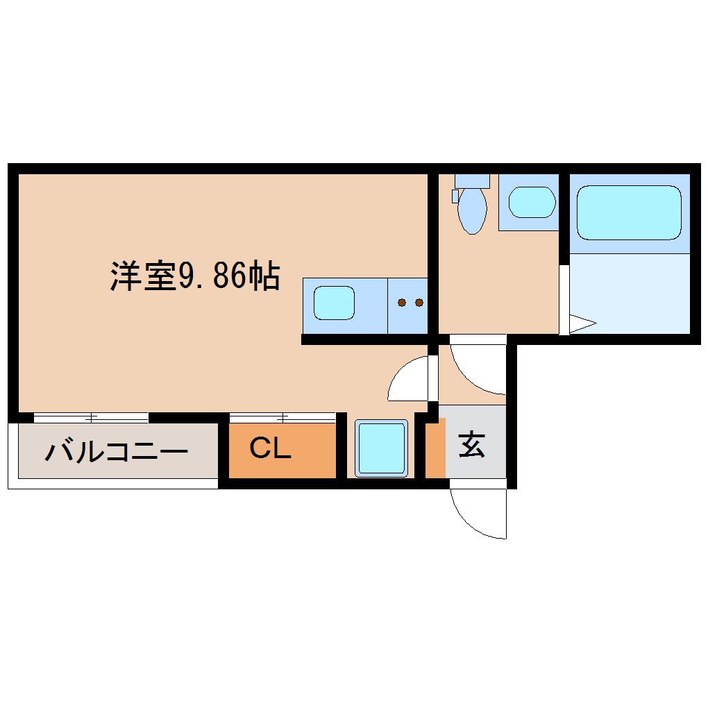 尼崎市下坂部(JR東海道本線(近畿)尼崎駅)のハイツ賃貸物件 間取画像 尼崎市下坂部(JR東海道本線(近畿)尼崎駅)のハイツ賃貸物件 間取画像